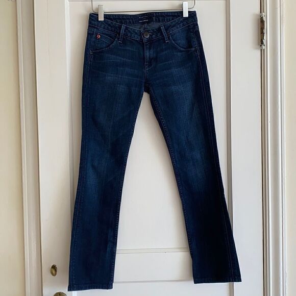 Hudson Low Rise Straight Leg Dark Wash Jeans Size 25 - Picture 1 of 11